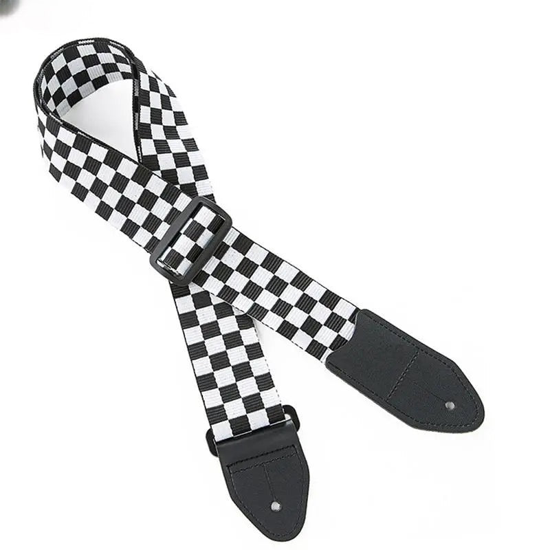 Checkered Electric Guitar Straps