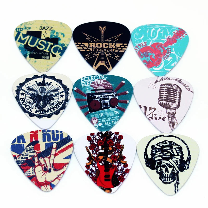 10pc-Collectable guitar picks (0.71mm thickness)