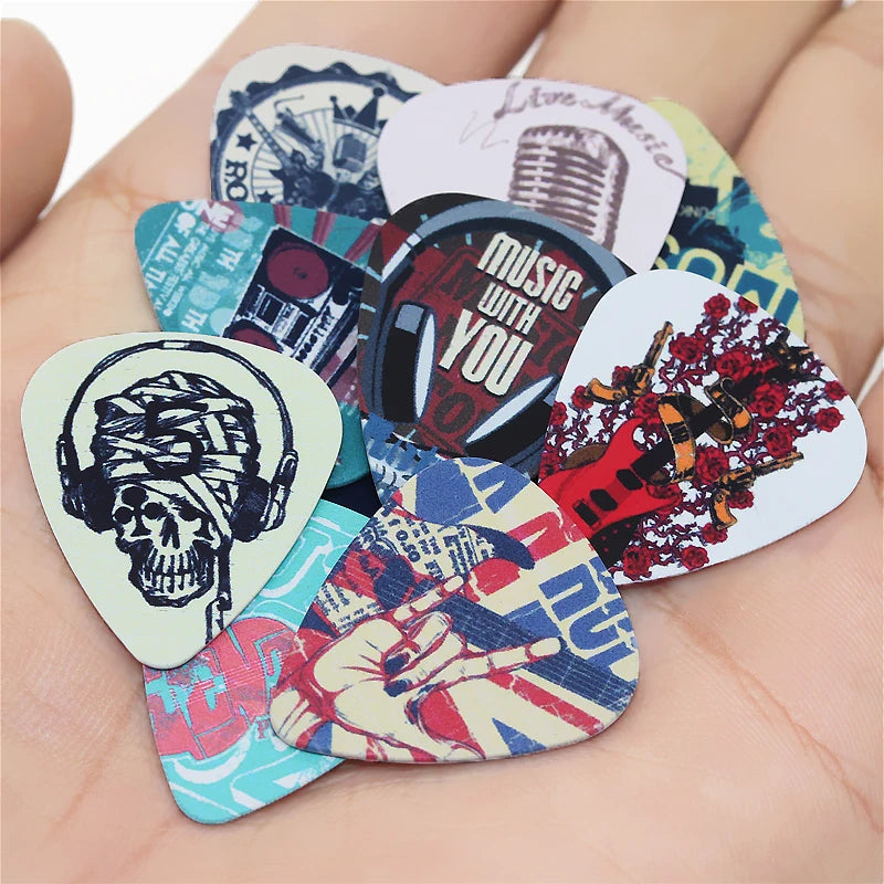 10pc-Collectable guitar picks (0.71mm thickness)