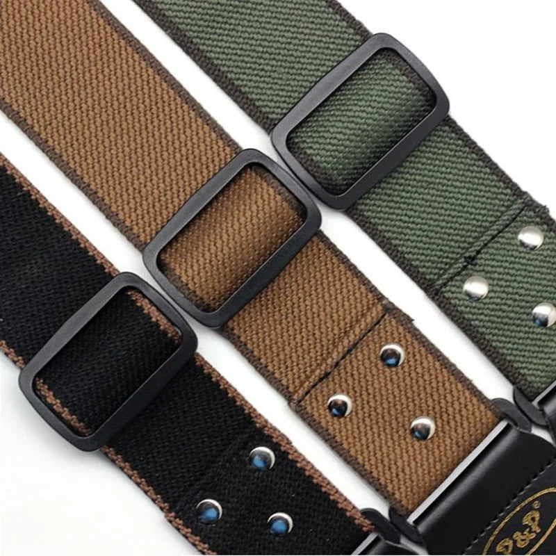 Adjustable Pure Cotton Guitar Strap for Acoustic Or Electric Guitar (Brown/Green/Black)