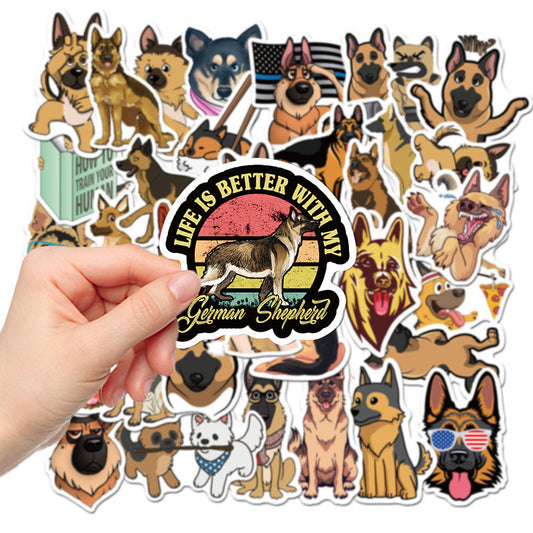 50 German Shepherd Waterproof Guitar Stickers